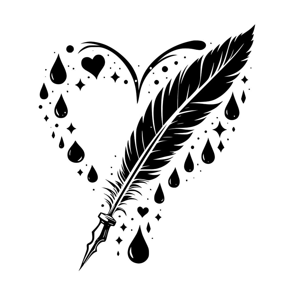 Ink Love Feather Quill SVG for Cricut & Silhouette Users