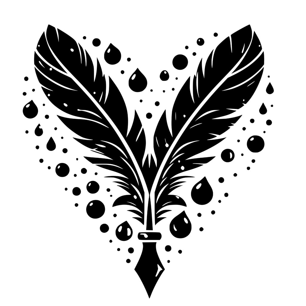 Feather Heart Quill SVG File for Cricut, Laser, Silhouette, Cameo