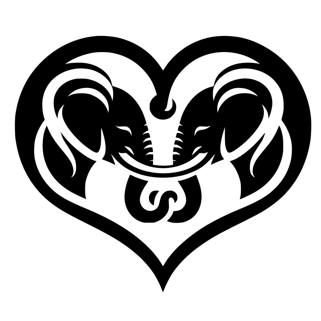 Elephant Heart Embrace SVG - Cricut, Glowforge, Silhouette Design