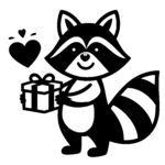 Happy Raccoon Gift