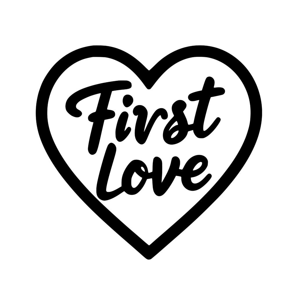 First Love Heart SVG File for Cricut, Laser, Silhouette, Cameo