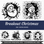 Breakout Christmas Bundle – 30 Instant Download Svg Images
