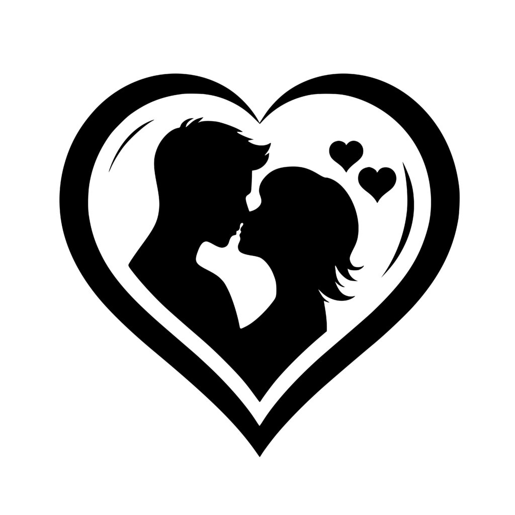 Heartfelt Couple SVG File for Cricut, Laser, Silhouette, Cameo