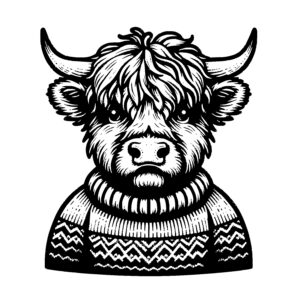 Furry Sweater Cow