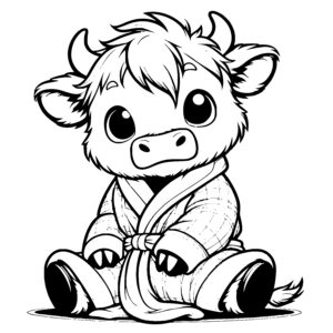 Bathrobe Cow