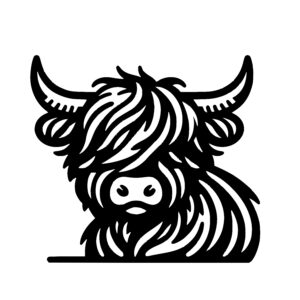 Furry Highland Cow