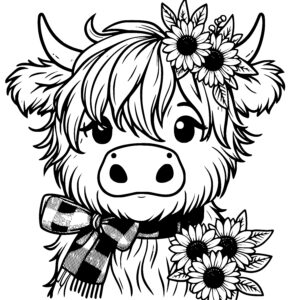 Floral Cow Friend