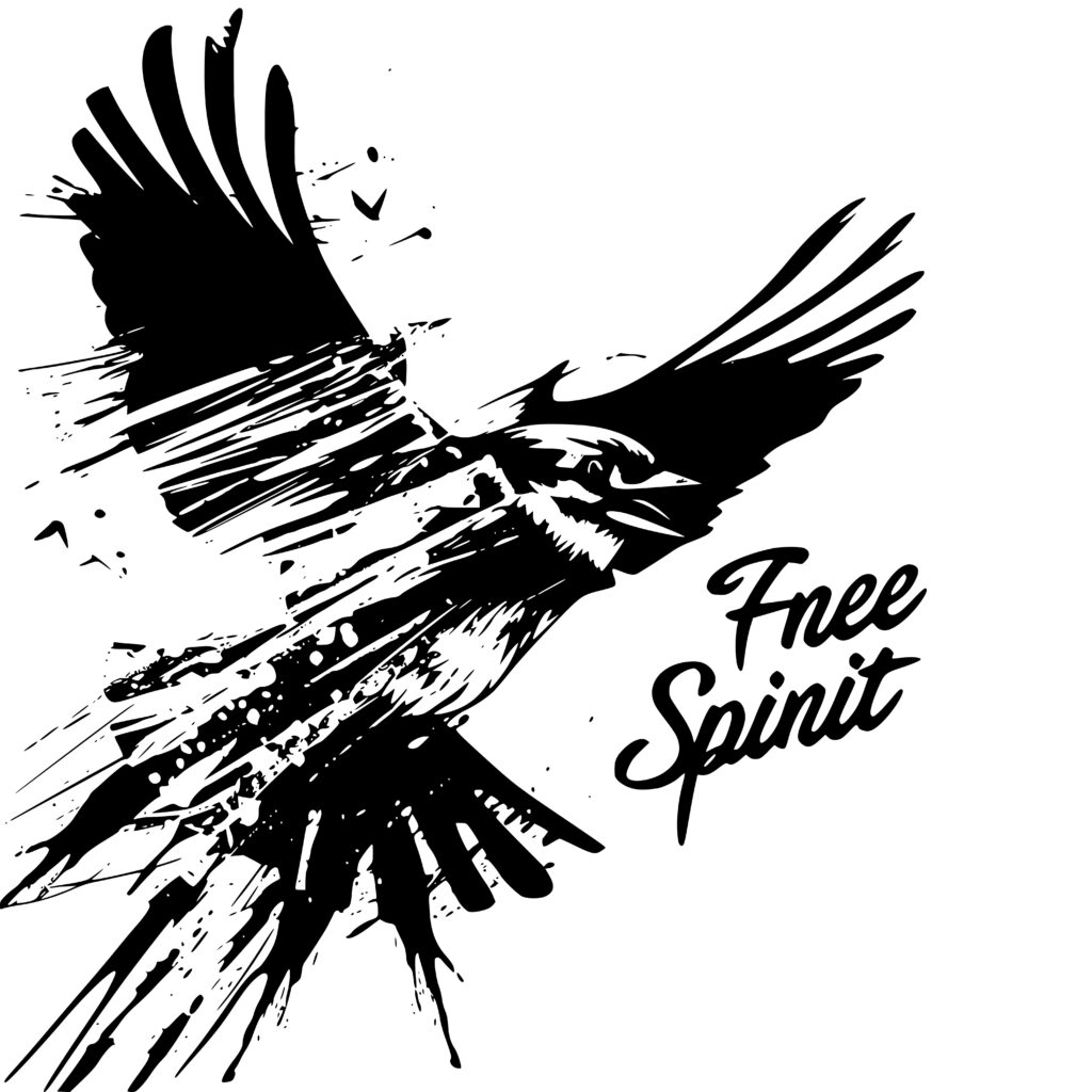Free Spirit Bird Design - Instant Download for Cricut & More