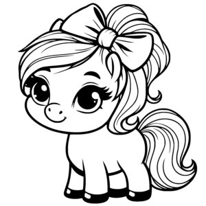 Cheerful Pony Bow
