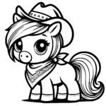 Friendly Pony Cowgirl