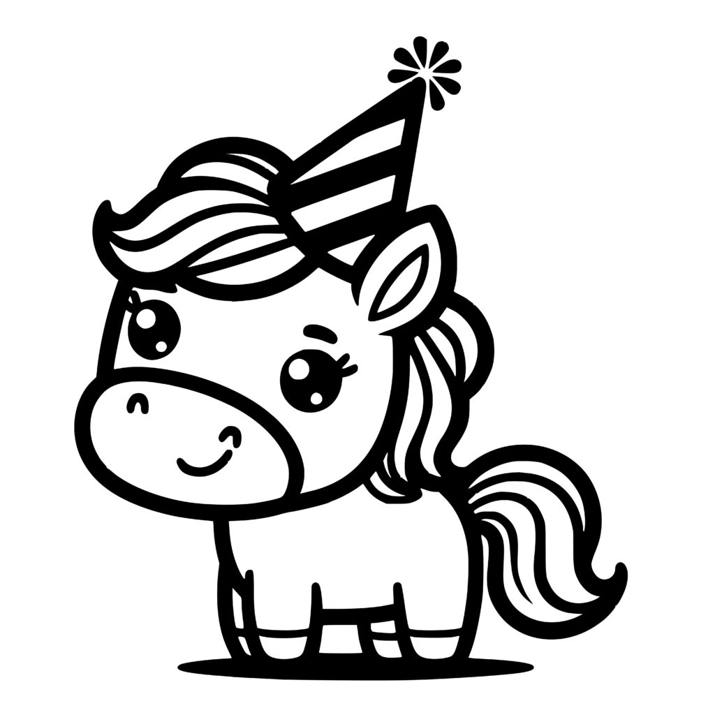 Party Pony SVG Design for Cricut, Silhouette, Glowforge Users