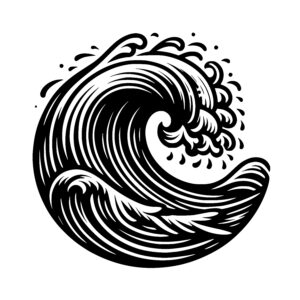 Water Wave Vector, Wave Svg, Wave Digitals, Wave Eps, Water Wave, Wave  Cameo, Wave Illustrator, Wave Clipart, Sea Waves, Ocean Waves 