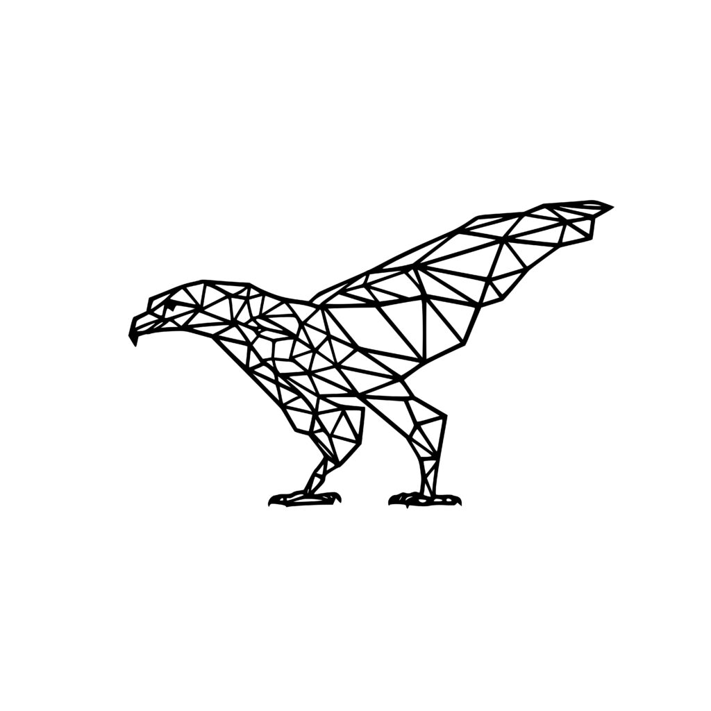 Geometric Vulture Design - SVG, PNG, DXF for Cricut & More