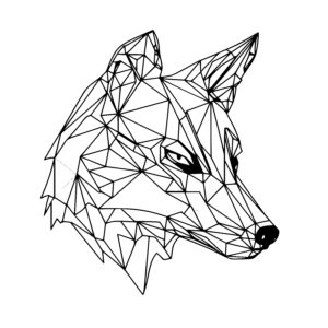 Geometric Fox Face