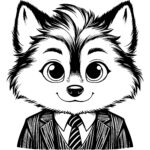 Cute Executive Wolf