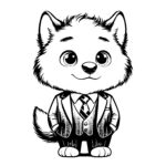 Young Business Wolf