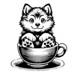 Cute Wolf Cup