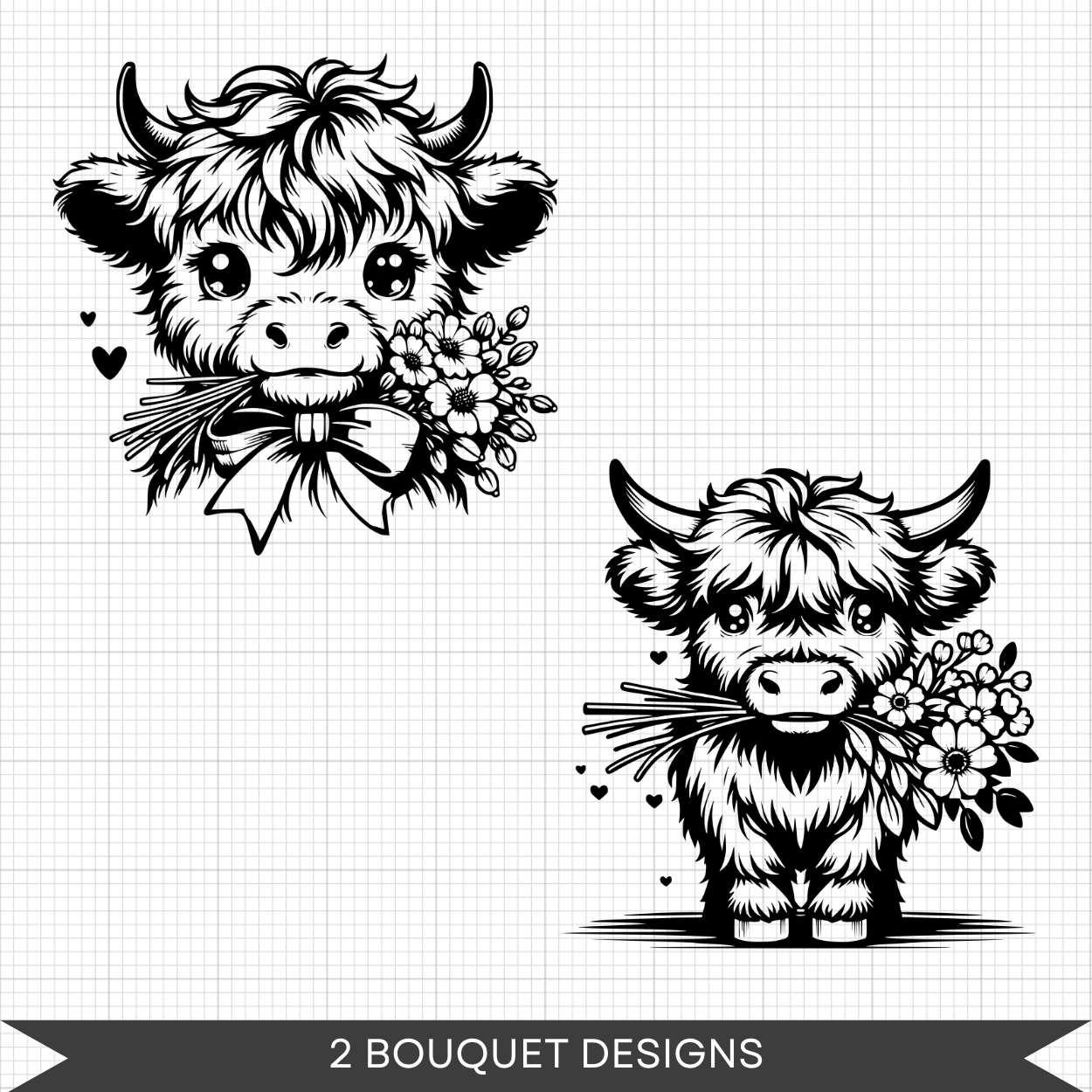 Highland Cow Bundle - 28 Instant Download Svg Images SVG File for ...