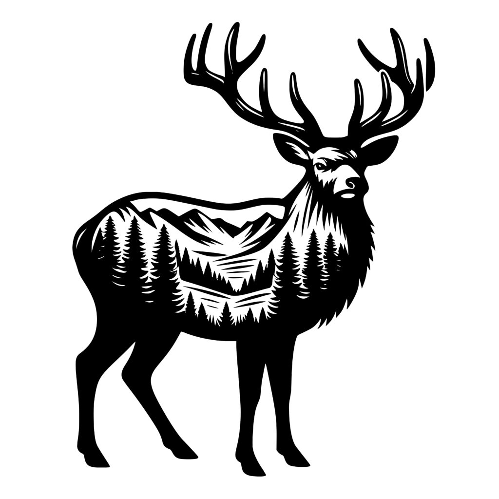 Meadow deer svg for cricut silhouette glowforge projects
