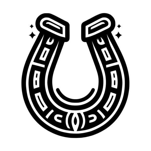 Horseshoe Charm SVG File - Compatible with Cricut & Glowforge