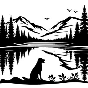 Mountain Lake Dog