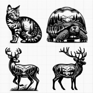 Nature Silhouette Animals (2)