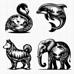 Nature Silhouette Animals (3)