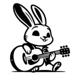 Happy Guitar Bunny