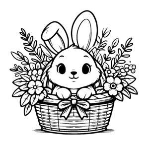 Bunny Flower Basket