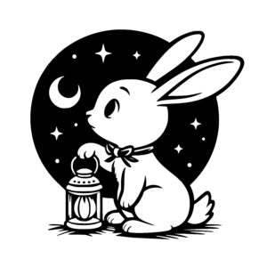 Whimsical Rabbit Night