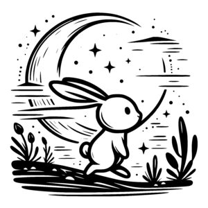Moonlit Rabbit Walk