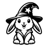 Whimsical Rabbit Wizard