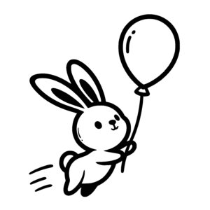 Floating Bunny Balloon