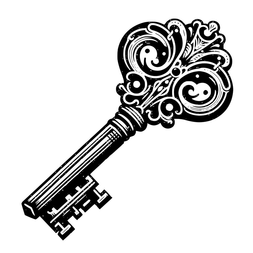 Vintage Victorian Key SVG for Cricut, Silhouette, Laser Machines