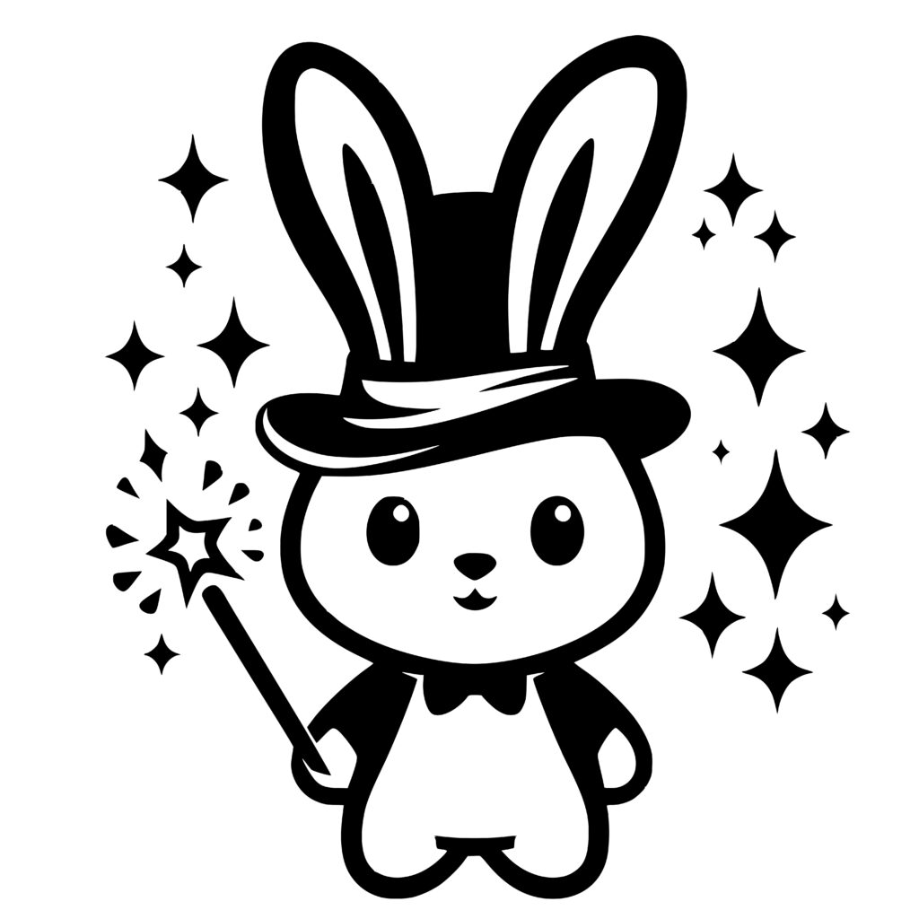 Magical Rabbit Show SVG for Cricut, Silhouette, Laser Machines