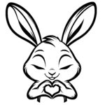 Heart Hands Bunny