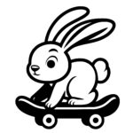 Skateboarding Bunny