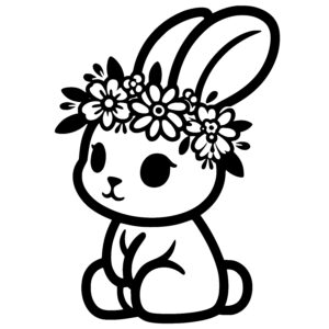 Relaxing Floral Bunny