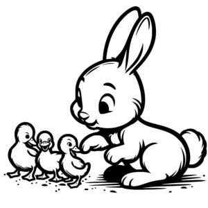 Bunny and Ducklings