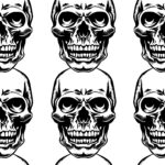 Skull Grid Pattern