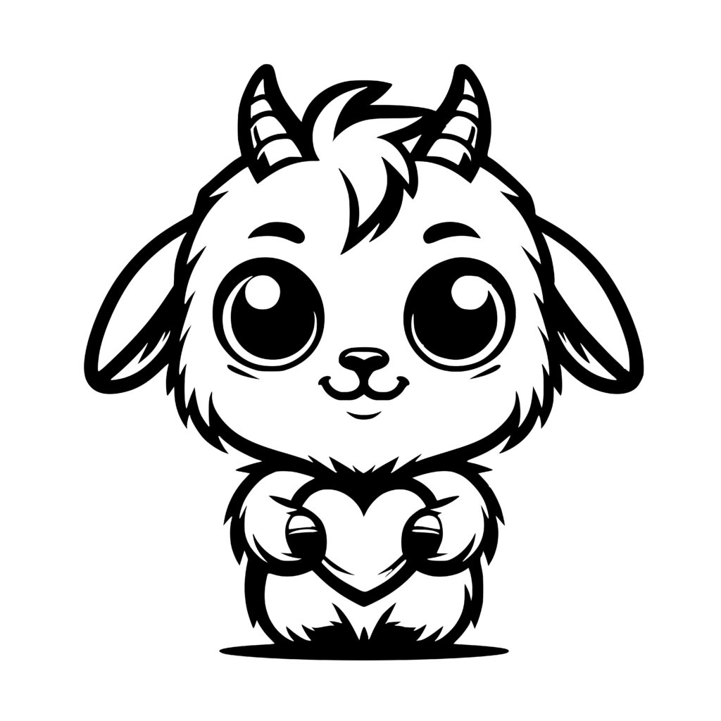 Goat heart embrace svg instant download for laser machines