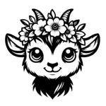 Flower Crown Goat