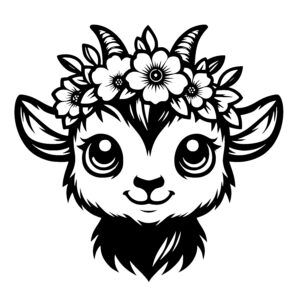 Flower Crown Goat
