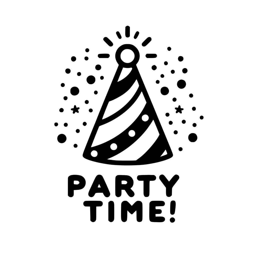 Party Time Hat SVG | Cricut, Silhouette, Laser Design Download