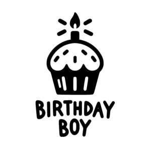 Birthday Boy Cupcake