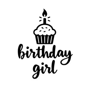 Birthday Girl Cupcake