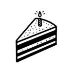 Birthday Cake Slice