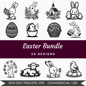 Easter Bundle – 36 Instant Download Svg Images