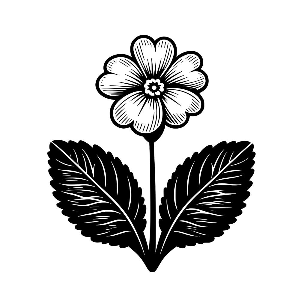 Lone Primrose SVG Design for Cricut, Silhouette, xTool, Glowforge