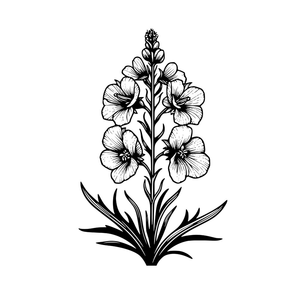 Larkspur Elegance SVG Design for Cricut, Silhouette, Laser Machines